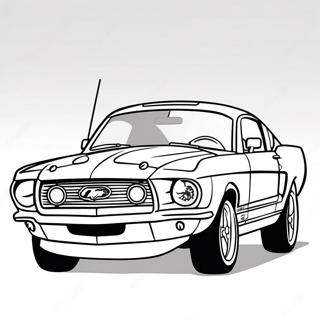 Page A Colorier Voiture De Course Ford Mustang 22874-21038