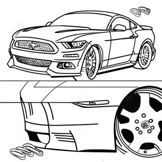 Page A Colorier Voiture De Course Ford Mustang 22874-21040