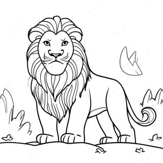 Page A Colorier Aslan Le Lion Majestueux 22904-21062