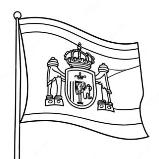 Page A Colorier Du Drapeau Espagnol 22953-21099