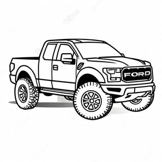 Ford Raptor Pages À Colorier