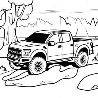 Page A Colorier Ford Raptor Tout Terrain 23003-21138