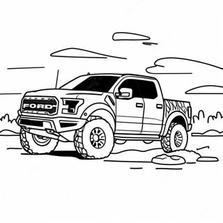 Page A Colorier Ford Raptor Tout Terrain 23003-21139