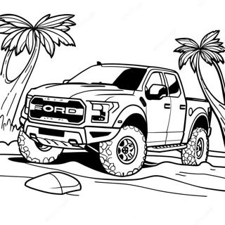 Page A Colorier Ford Raptor En Action 23004-21141