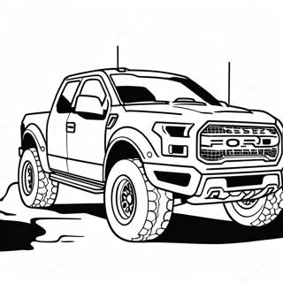 Page A Colorier Ford Raptor En Action 23004-21142