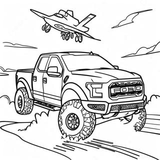 Page A Colorier Ford Raptor En Action 23004-21143