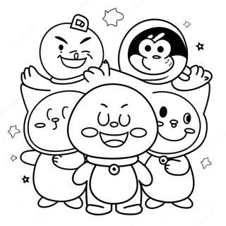 Page A Colorier Doraemon Avec Des Amis 23034-21165