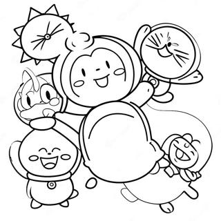 Page A Colorier Doraemon Avec Des Amis 23034-21166