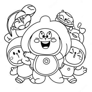 Page A Colorier Doraemon Avec Des Amis 23034-21168