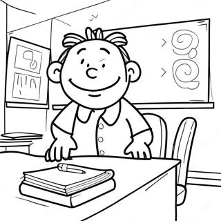 Page A Colorier Big Nate En Classe 23104-21223