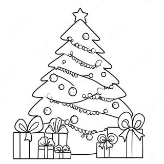 Page A Colorier De Sapin De Noel Festif 2322-1904