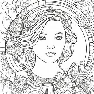 Page A Colorier De Portrait Detaille 23264-21350