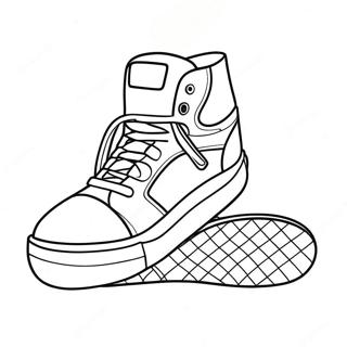 Page A Colorier Design De Baskets Cool 232-191