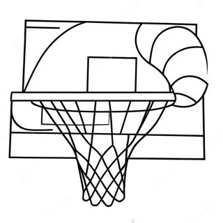 Page A Colorier Panier De Basketball 23333-21403