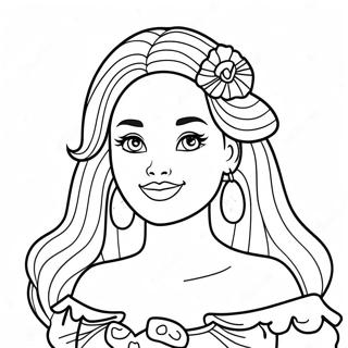 Bibble Barbie Pages À Colorier