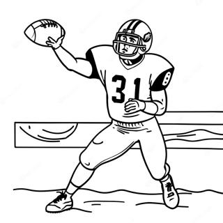 Page A Colorier Daj Brown Attrapant Un Football 23484-21526