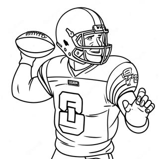 Page A Colorier Daj Brown Attrapant Un Football 23484-21527