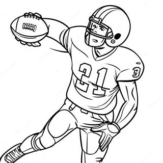 Page A Colorier Daj Brown Attrapant Un Football 23484-21528