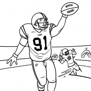 Page A Colorier Daj Brown Attrapant Un Football 23484-21697