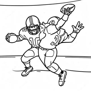 Page A Colorier Daj Brown Attrapant Un Football 23484-21700