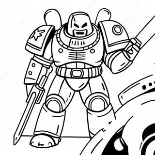 Page A Colorier Darmure De Bataille De Space Marine 23504-21542