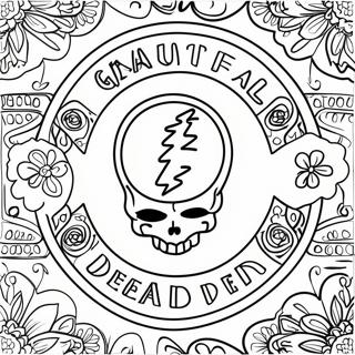 Page A Colorier Du Logo Grateful Dead 23513-21720