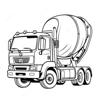 Page A Colorier De Camion De Ciment 23523-21555