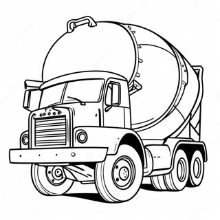 Page A Colorier De Camion De Ciment 23523-21725