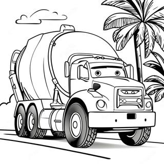 Page A Colorier De Camion De Ciment 23523-21726