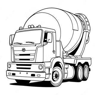 Page A Colorier De Camion De Ciment 23523-21727