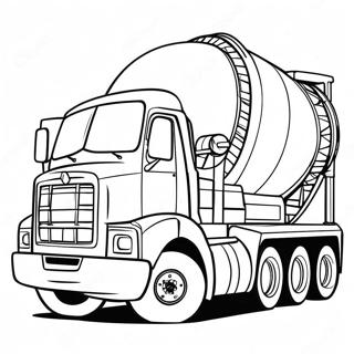 Page A Colorier De Camion De Ciment 23523-21728