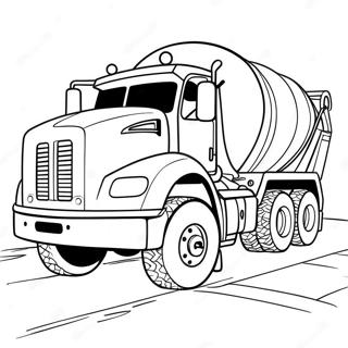 Page A Colorier De Camion De Ciment De Construction 23524-21559