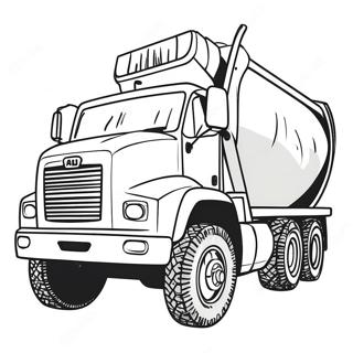 Page A Colorier De Camion De Ciment De Construction 23524-21731