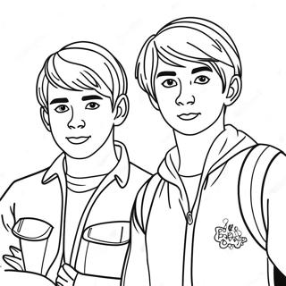 Page A Colorier De Laventure De Sam Et Colby 23544-21573