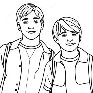 Page A Colorier De Laventure De Sam Et Colby 23544-21574