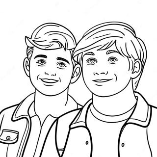 Page A Colorier De Laventure De Sam Et Colby 23544-21745