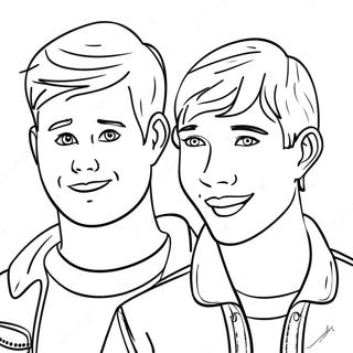 Page A Colorier De Laventure De Sam Et Colby 23544-21746