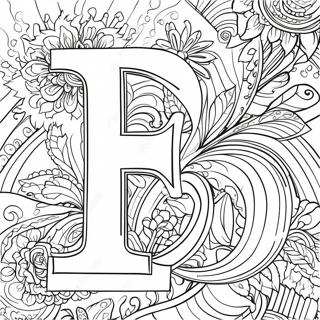 Page A Colorier De La Lettre F 23583-21773