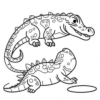 Page A Colorier De Crocodile 23613-21626