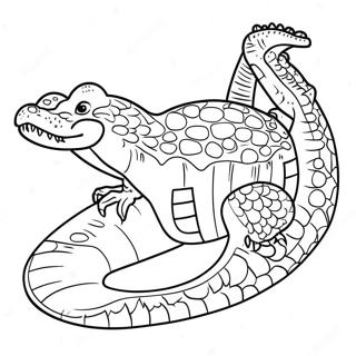 Page A Colorier De Crocodile 23613-21797