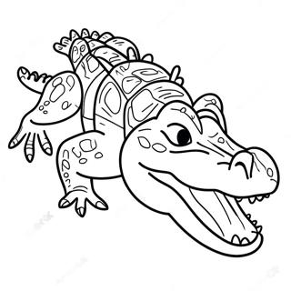 Page A Colorier De Crocodile 23613-21799