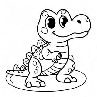 Page A Colorier De Mignon Bebe Crocodile 23614-21629