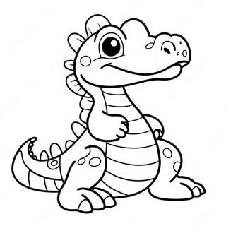 Page A Colorier De Mignon Bebe Crocodile 23614-21801