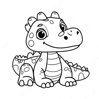 Page A Colorier De Mignon Bebe Crocodile 23614-21802