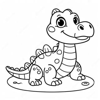 Page A Colorier De Mignon Bebe Crocodile 23614-21803