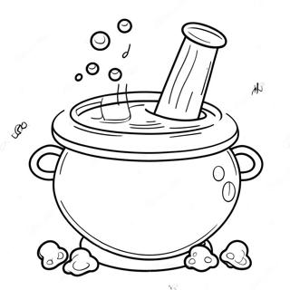 Page A Colorier De Potion Magique Dans Un Chaudron 23744-21907