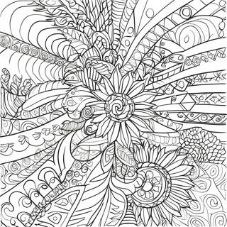 Page A Colorier De Motifs Geometriques Psychedeliques 23754-21914