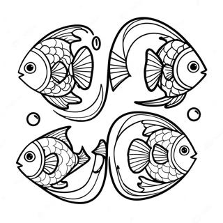 Page A Colorier Un Poisson Deux Poissons 23773-21927