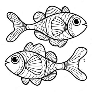 Page A Colorier Un Poisson Deux Poissons 23773-21928