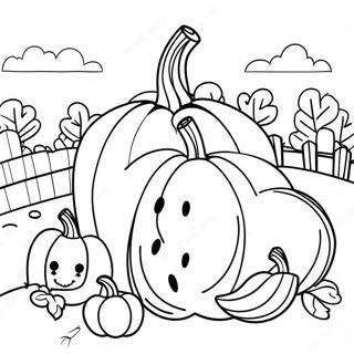 Fermes De Citrouilles Pour La Maternelle Pages À Colorier